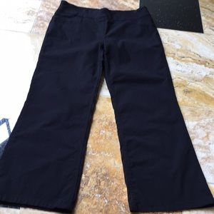 Westbound pull on black pants/faux front pockets